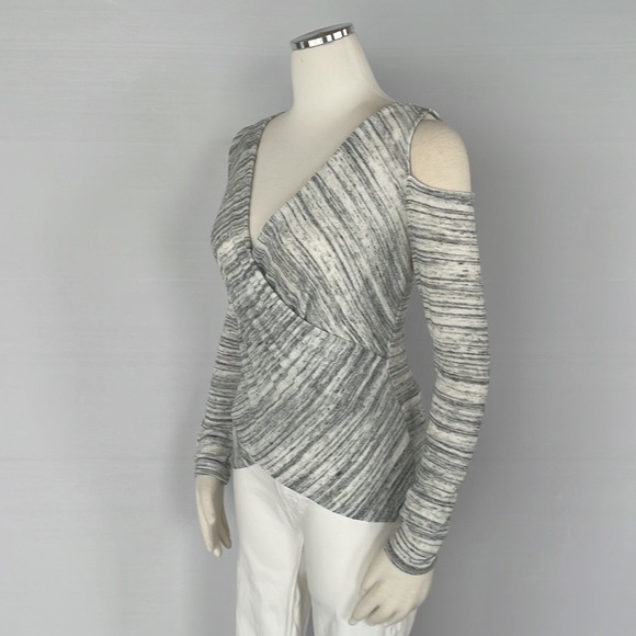 Boston Proper Grey/White Open shoulder X Small - Picture 6 of 10